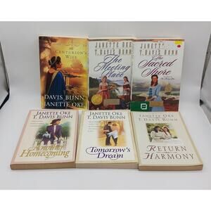 Lot of 6 Janette Oke T Davis Bunn Christian Centurion's Wife Song of Acadia Book